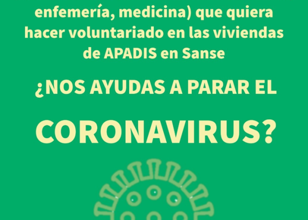 CORONAVIRUS: ¿NOS AYUDAS? BUSCAMOS VOLUNTARIOS/AS DEL SECTOR SANITARIO