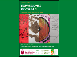 Artistas de APADIS inauguran “Expresiones Diversas” en la Biblioteca Marcos Ana de Sanse